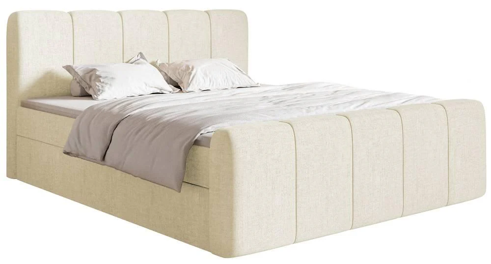 NADUVI Collection | Boxspringbett Chloe 140x200 Chenille mit Staufach günstig online kaufen