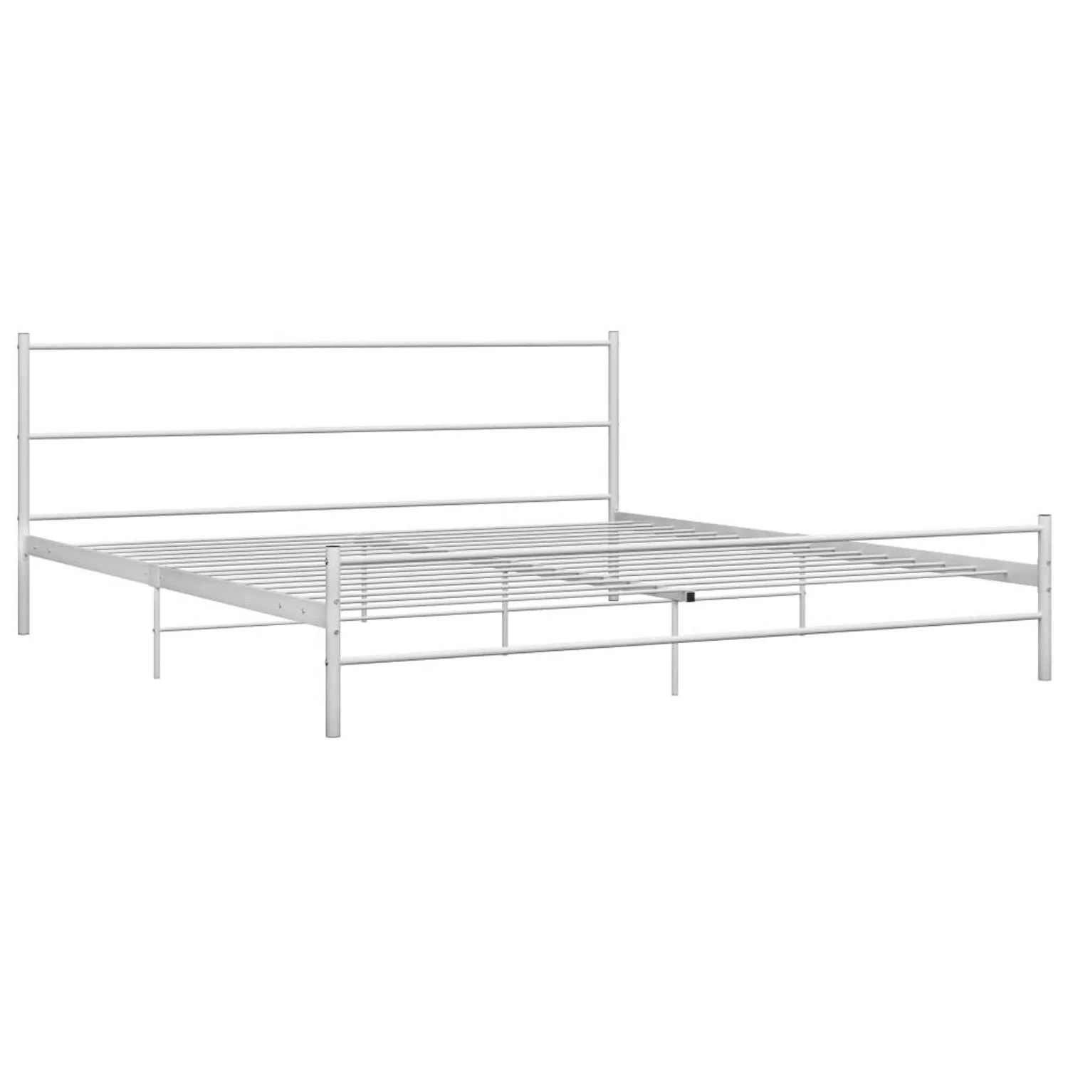 vidaXL Bettgestell, Bettrahmen Weiß Metall 180×200 cm günstig online kaufen