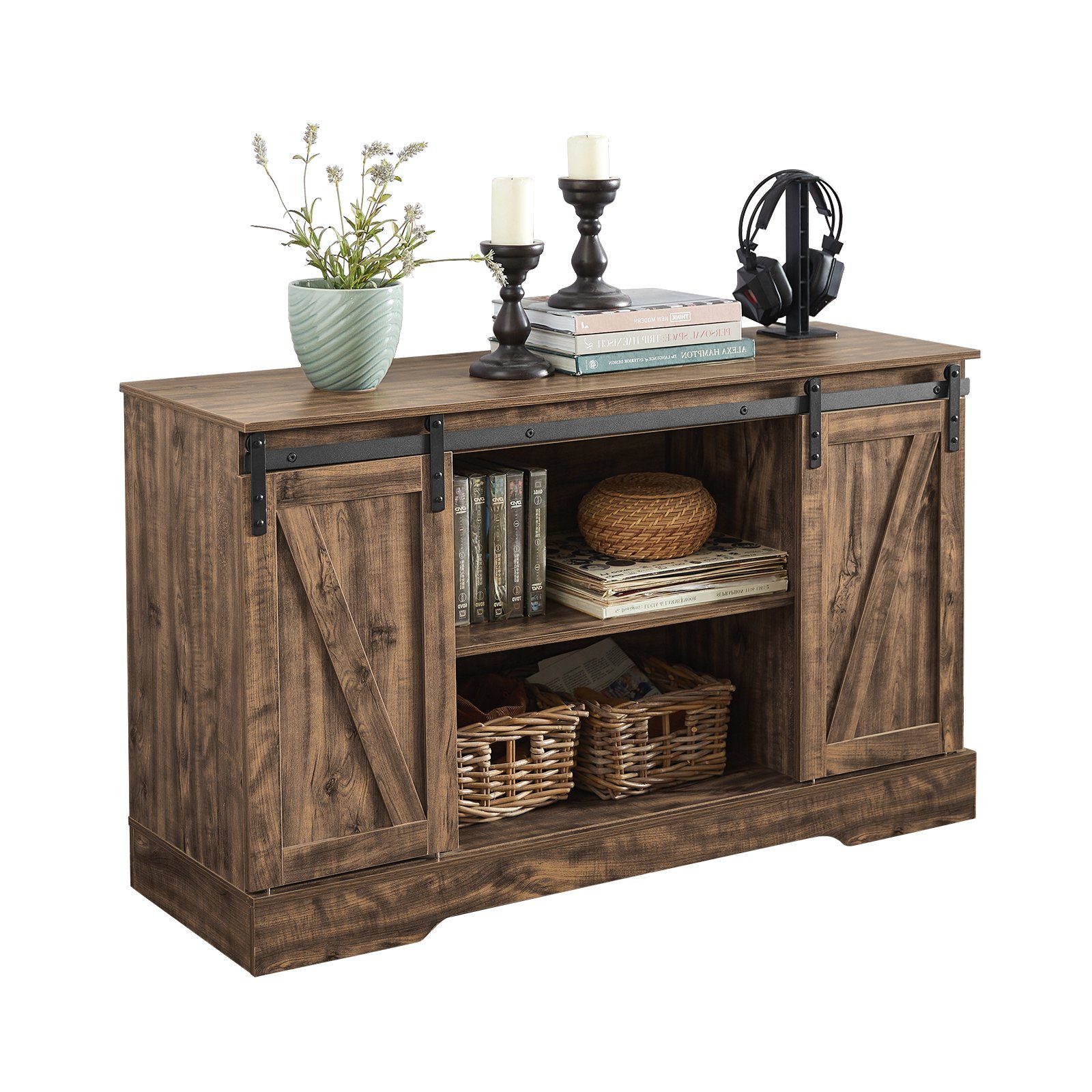 SoBuy Sideboard Wohnzimmerschrank Kommode Küchenschrank TV-Schrank FSB60-N günstig online kaufen