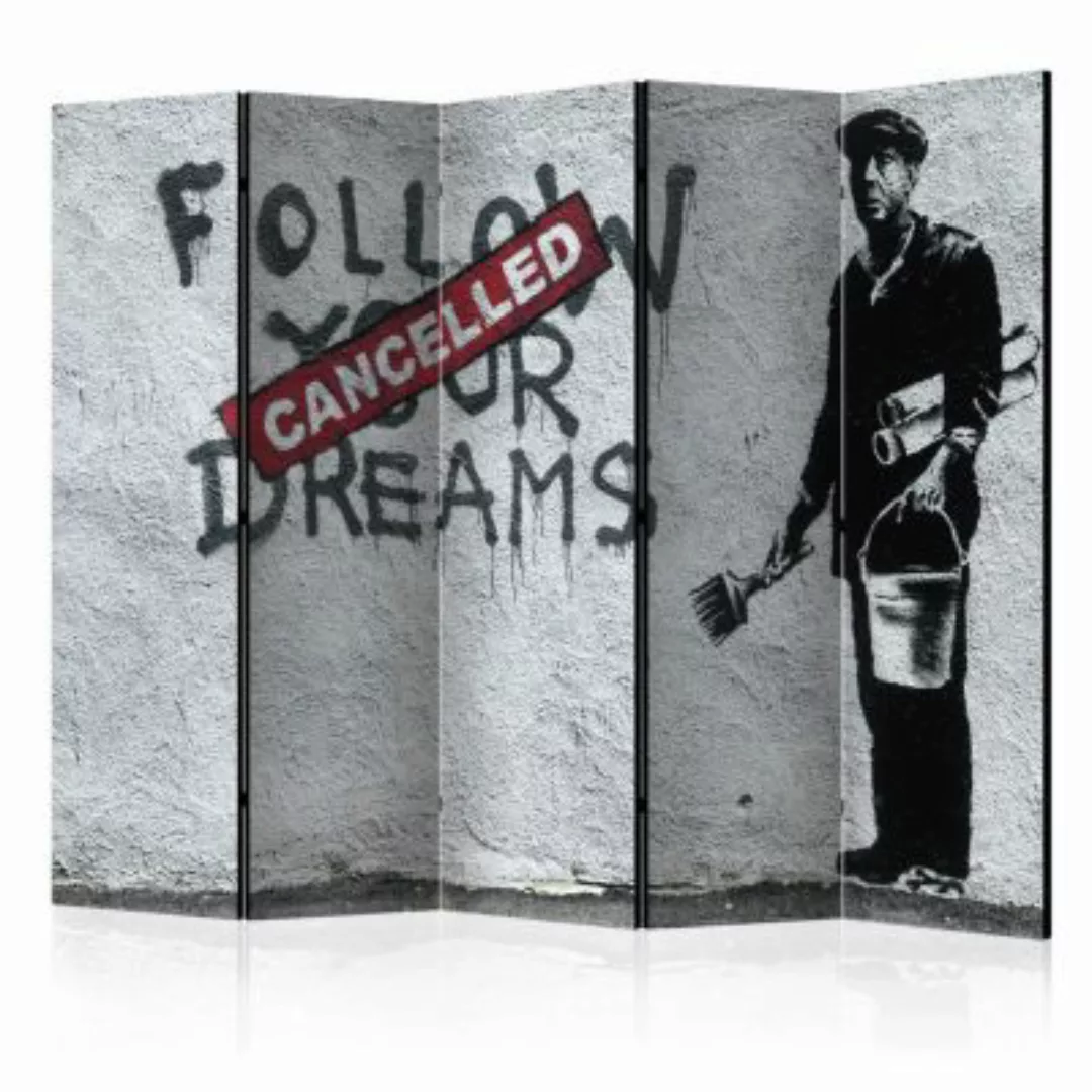 artgeist Paravent Dreams Cancelled (Banksy) II [Room Dividers] mehrfarbig G günstig online kaufen