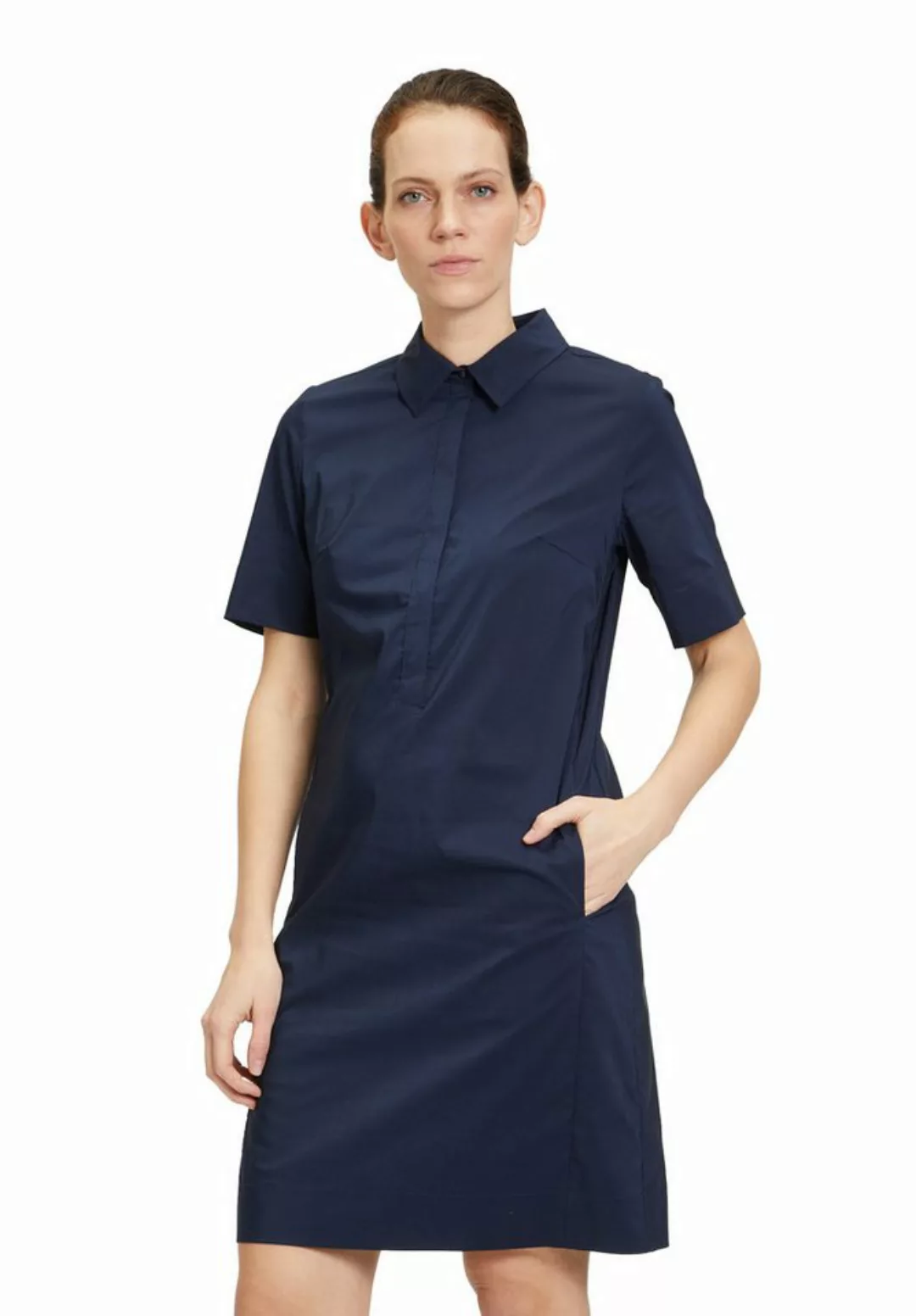 Betty&Co Druckkleid "Betty & Co Casual-Kleid mit Kragen", Nahtführung günstig online kaufen