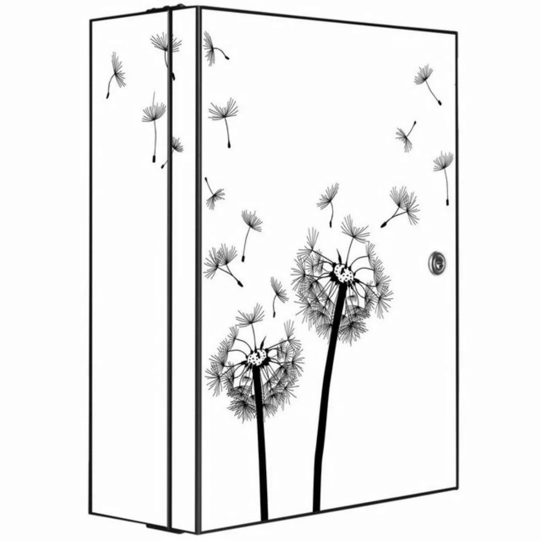 banjado Medizinschrank Stahl Pusteblume 2 (abschließbar, 3 große und 2 klei günstig online kaufen