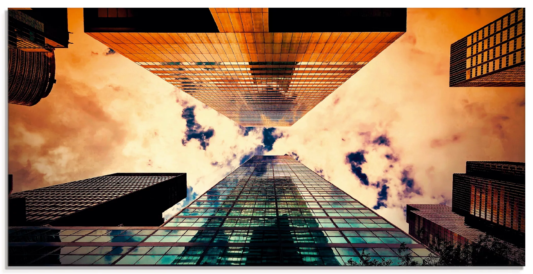 Artland Glasbild "New York Hochhaus", Gebäude, (1 St.) günstig online kaufen