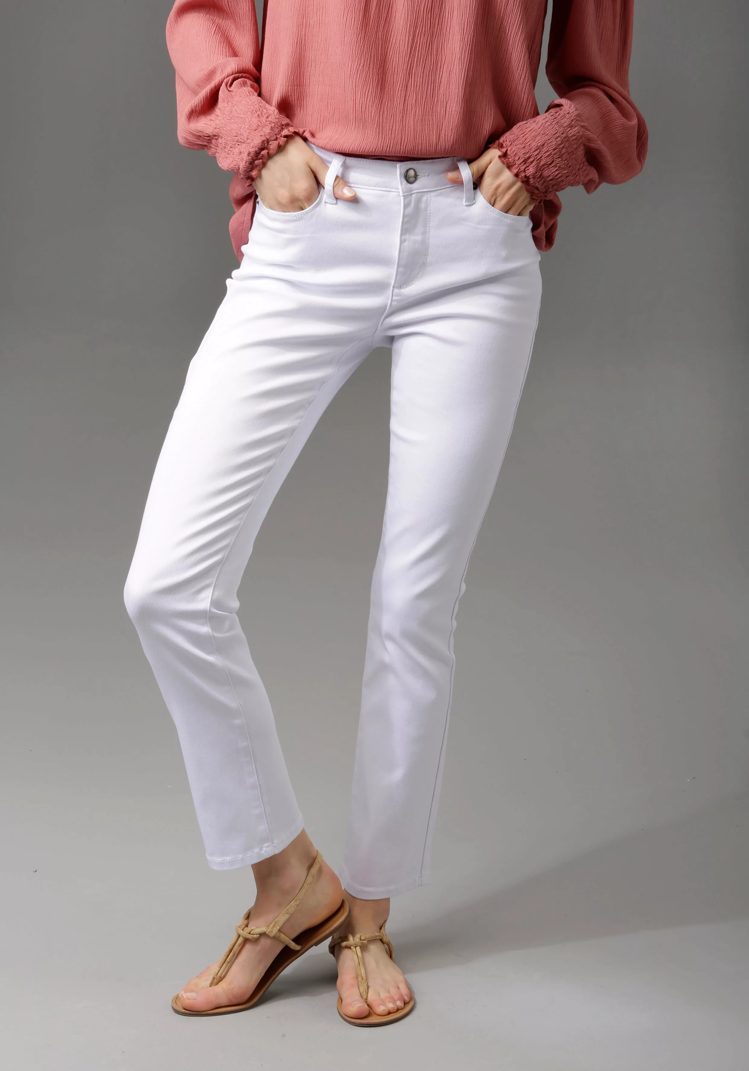 Aniston CASUAL Bootcut-Jeans, in knöchelfreier Länge günstig online kaufen
