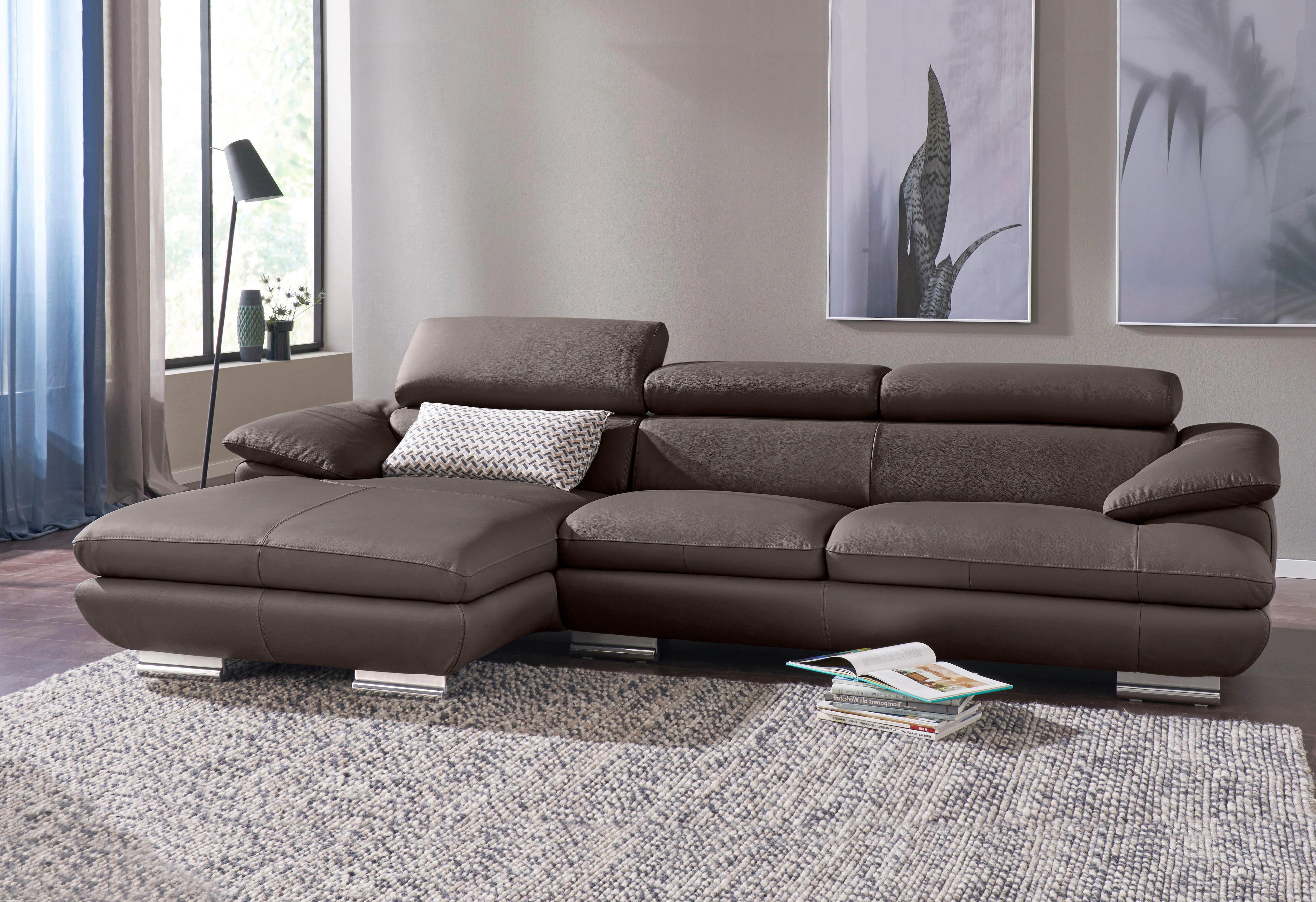 CALIA ITALIA Ecksofa "Magic, L-Form", in 2 Lederqualitäten günstig online kaufen