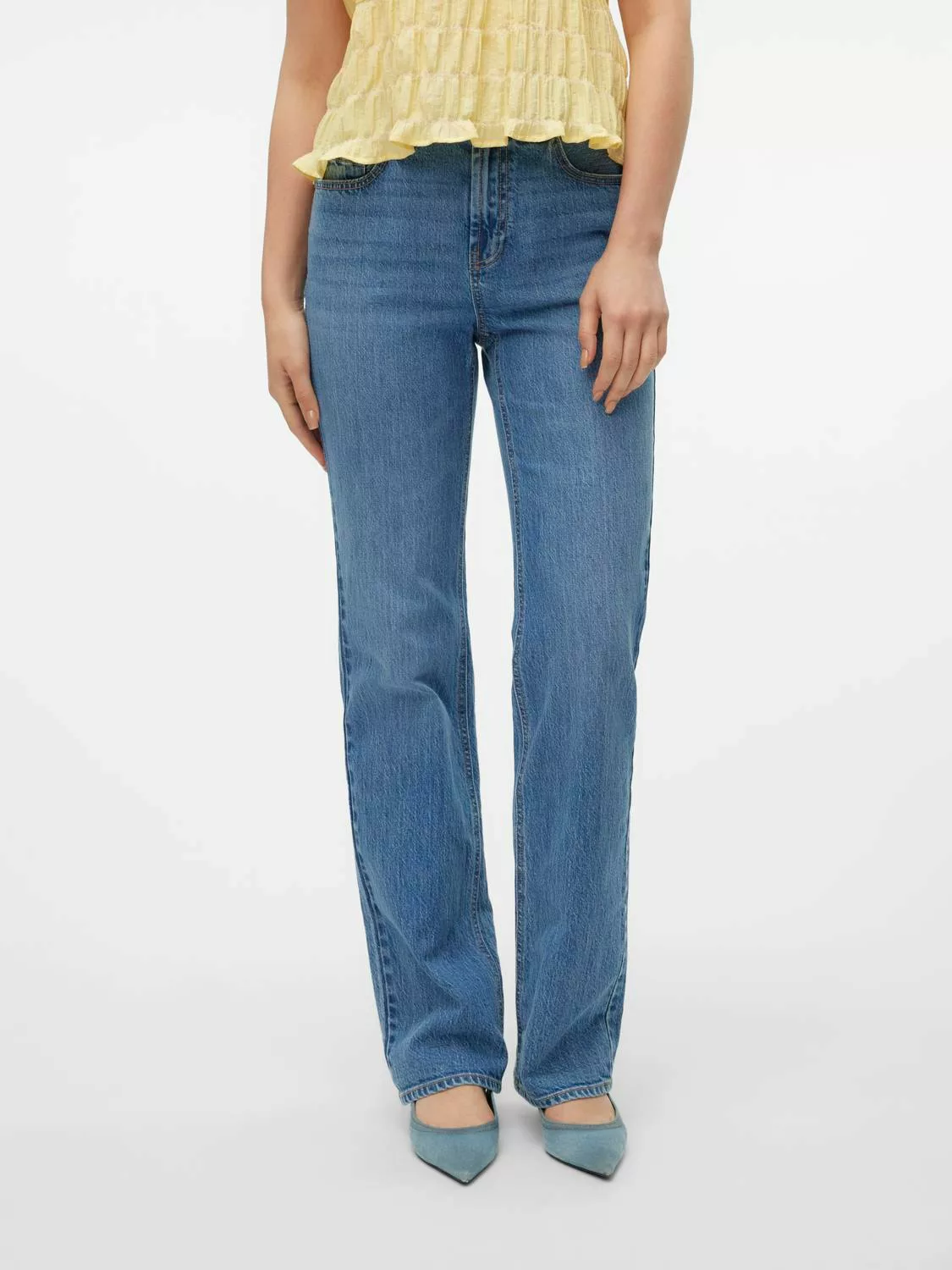 Vero Moda Gerade Jeans VMTESSA HR STRAIGHT JEANS LI3114 GA NOOS günstig online kaufen