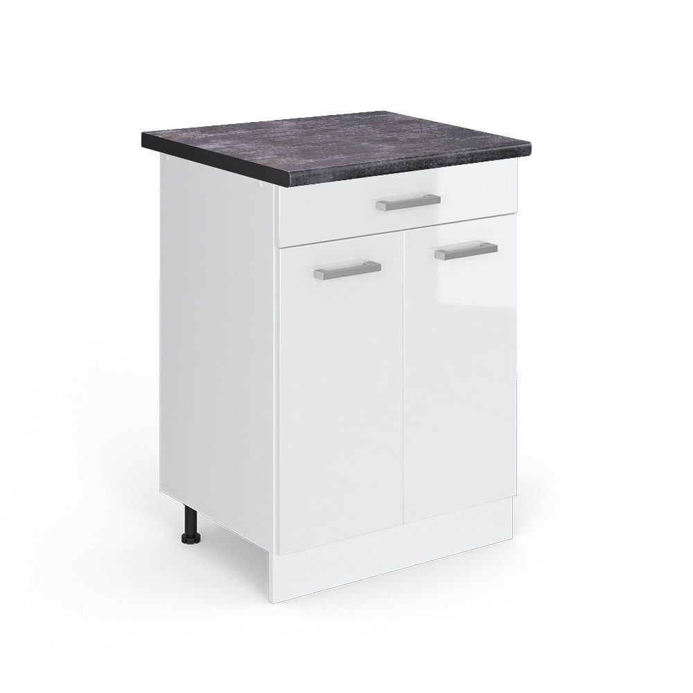 Vicco Unterschrank R-Line, Weiß Hochglanz/Weiß, 60 günstig online kaufen