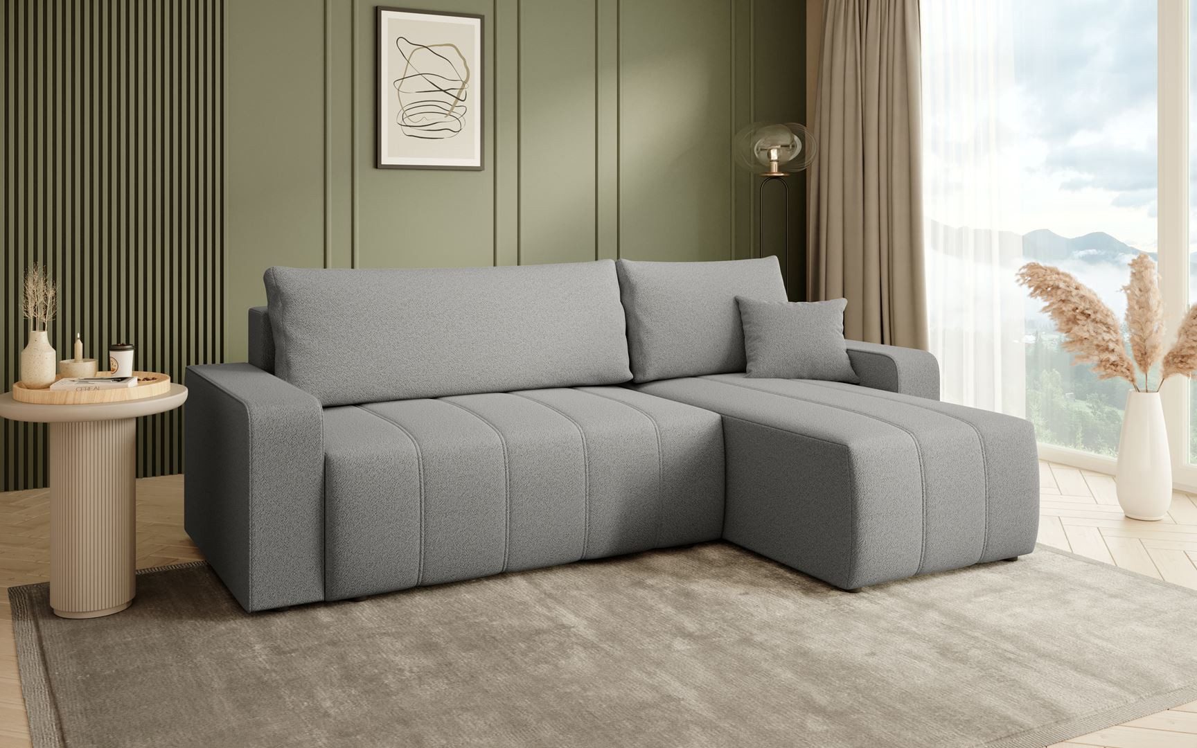 Beautysofa Ecksofa MORI, universelle Seite, mit günstig online kaufen