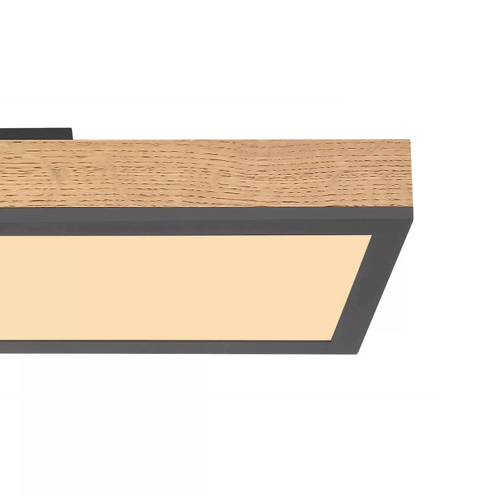 LED-Deckenleuchte Doro, Länge 60 cm, eiche, Holz günstig online kaufen