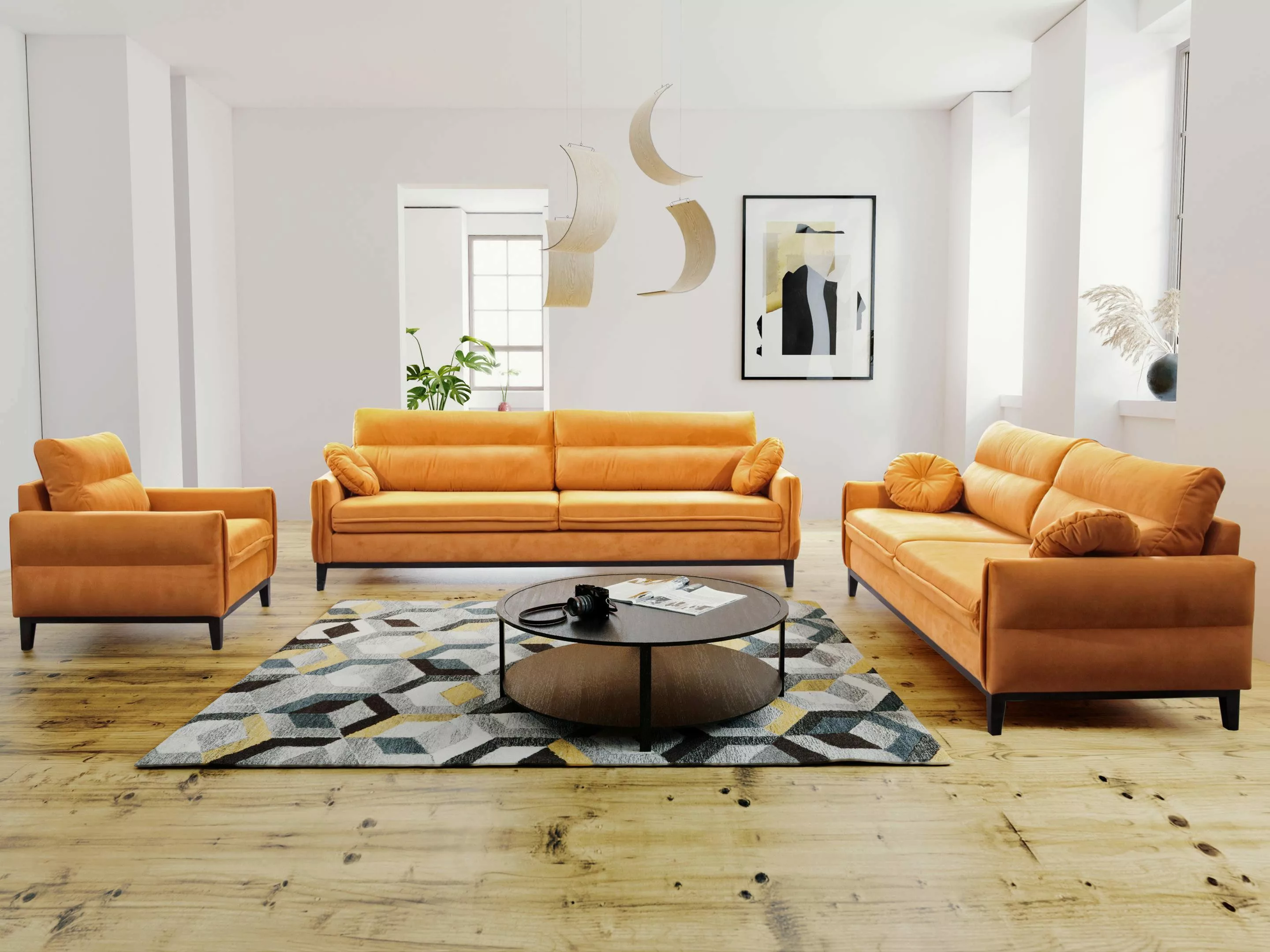 Beautysofa Polstergarnitur Belweder, (Couchgarnitur 321 Möbelset), günstig online kaufen