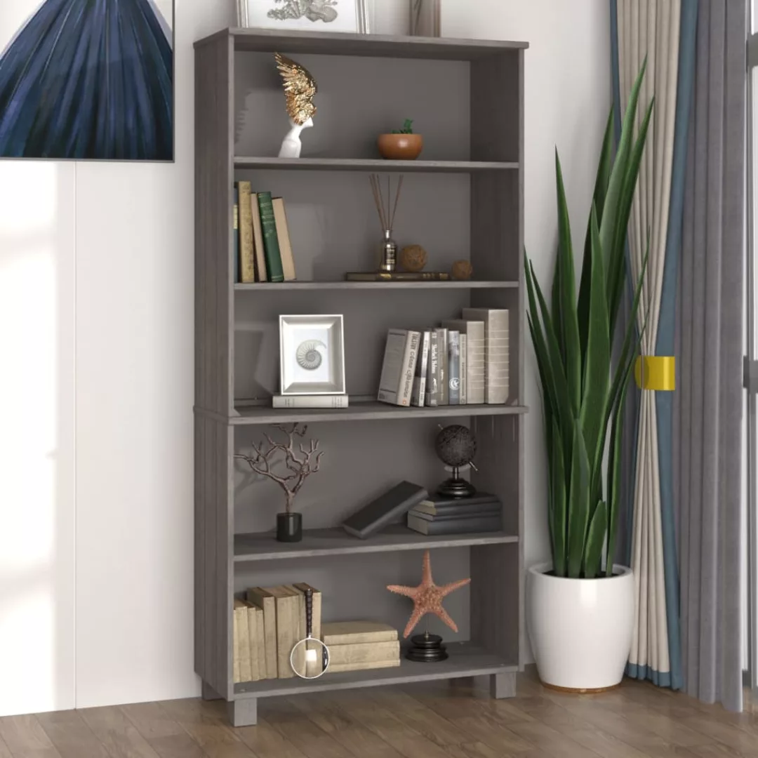 Vidaxl Highboard Massivholz Kiefer Hellgrau günstig online kaufen