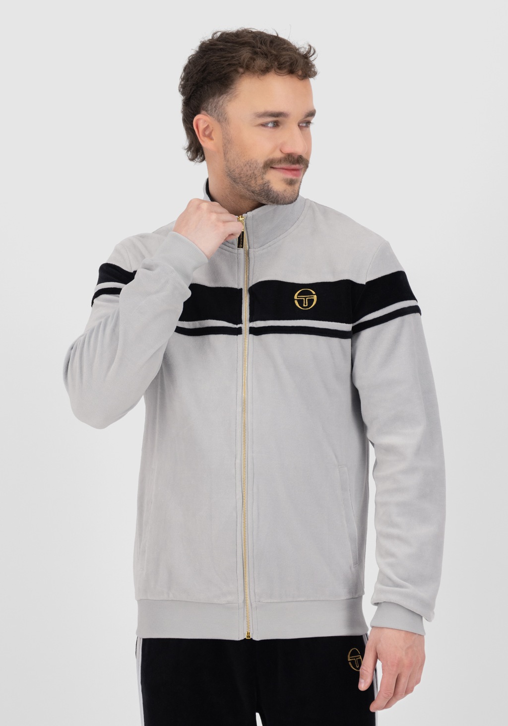 Sergio Tacchini Trainingsjacke "DAMARINDO VELOUR TJ Herren", ohne Kapuze, T günstig online kaufen
