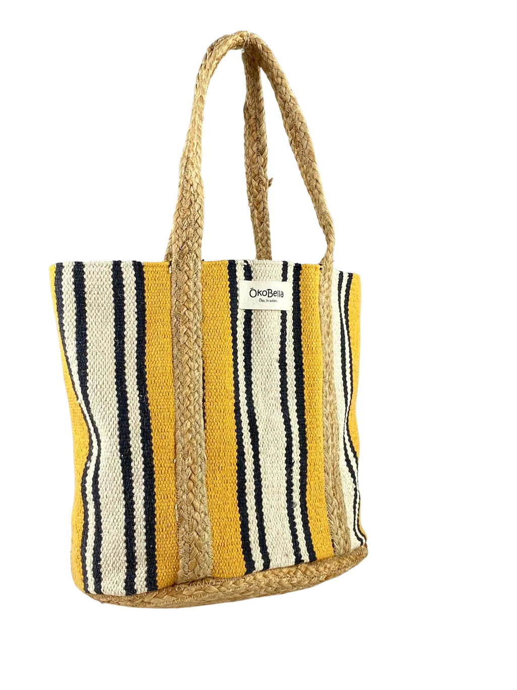 ÖkoBella Schultertasche "Stripes", aus 100% Naturmaterial günstig online kaufen