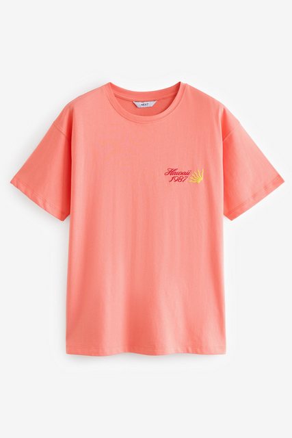 Next T-Shirt Relaxed Fit T-Shirt mit Grafik, Heatwave Summer (1-tlg) günstig online kaufen