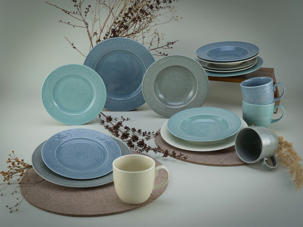 CreaTable Kombiservice Classico blau Porzellan günstig online kaufen