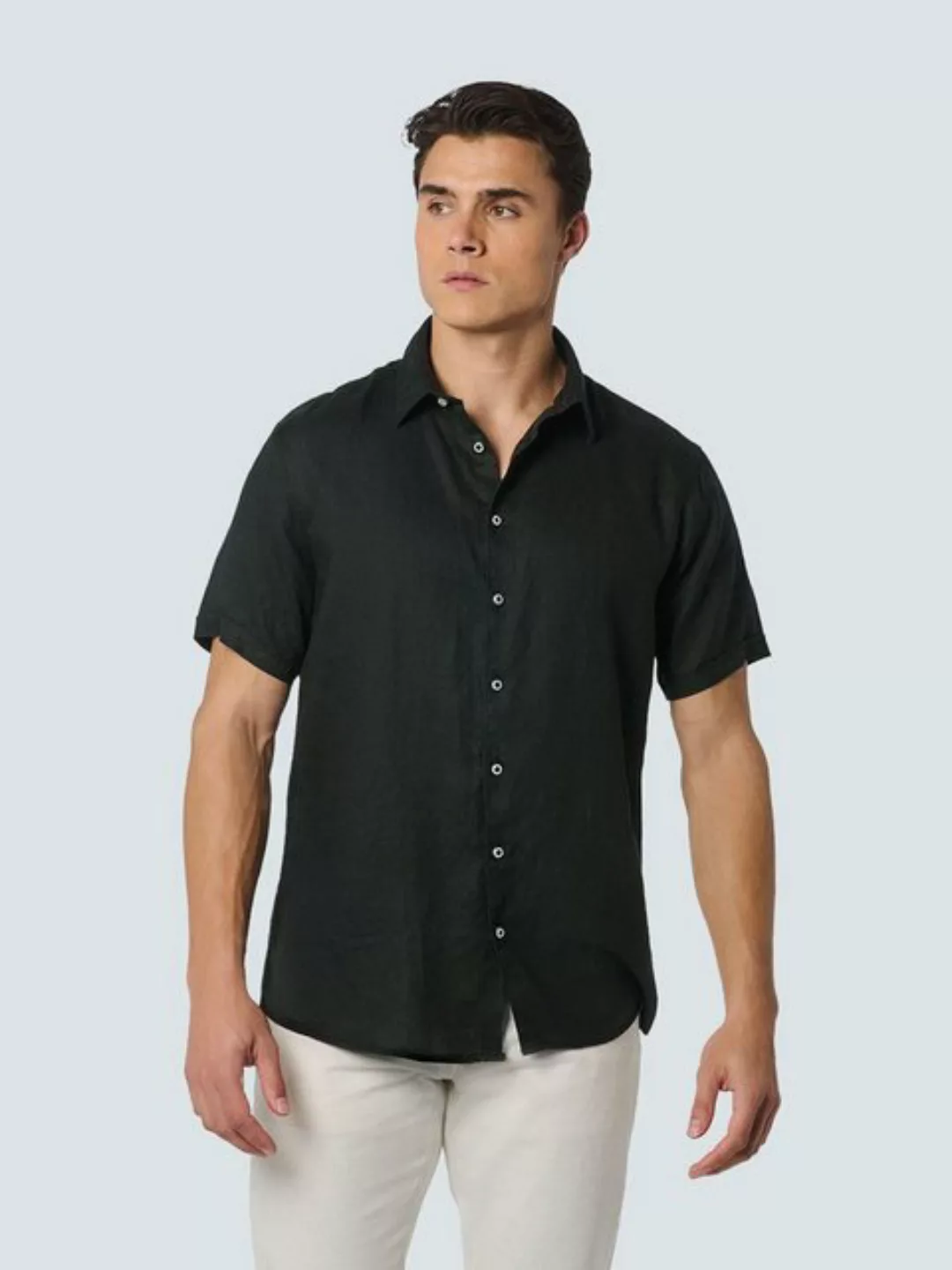 NO EXCESS T-Shirt Shirt Short Sleeve Linen Solid günstig online kaufen