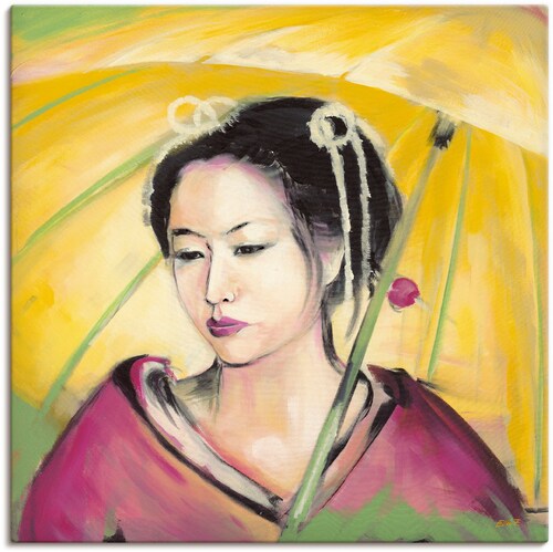 Artland Wandbild »Geisha«, Frau, (1 St.), als Leinwandbild, Wandaufkleber i günstig online kaufen