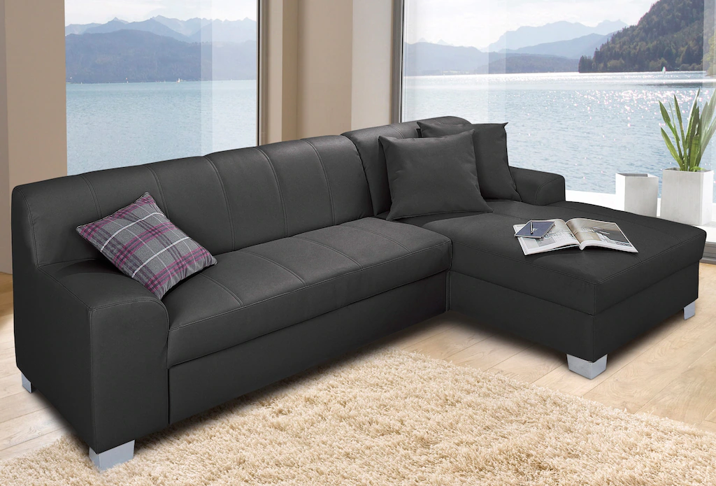 INOSIGN Ecksofa "Anzio, elegant und gemütlich, Breite 239cm, L-Form", wahlw günstig online kaufen