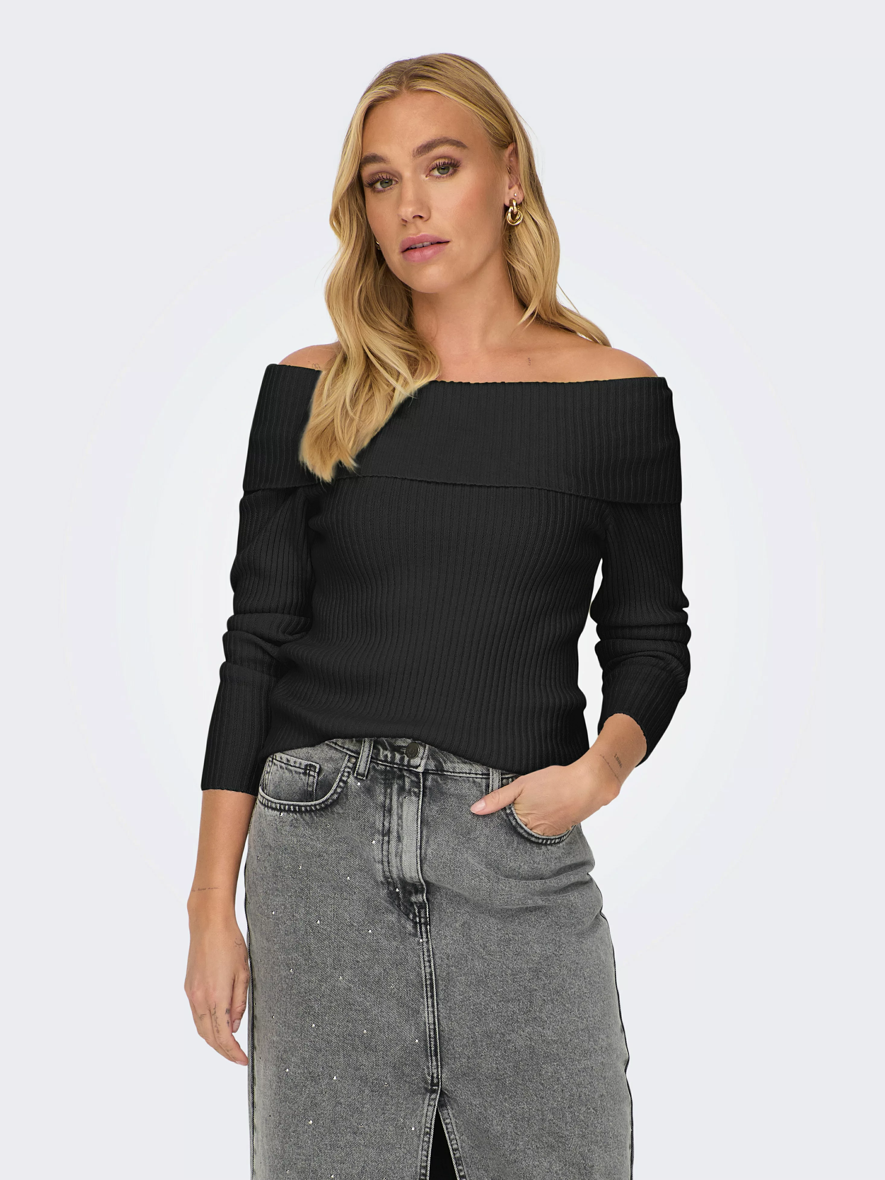 ONLY Strickpullover ONLKATIA LS OFF SHOULDER KNT günstig online kaufen