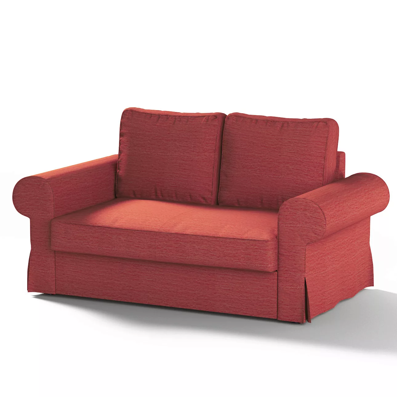 Bezug für Backabro 2-Sitzer Sofa ausklappbar, ziegelrot, Bezug für Backabro günstig online kaufen