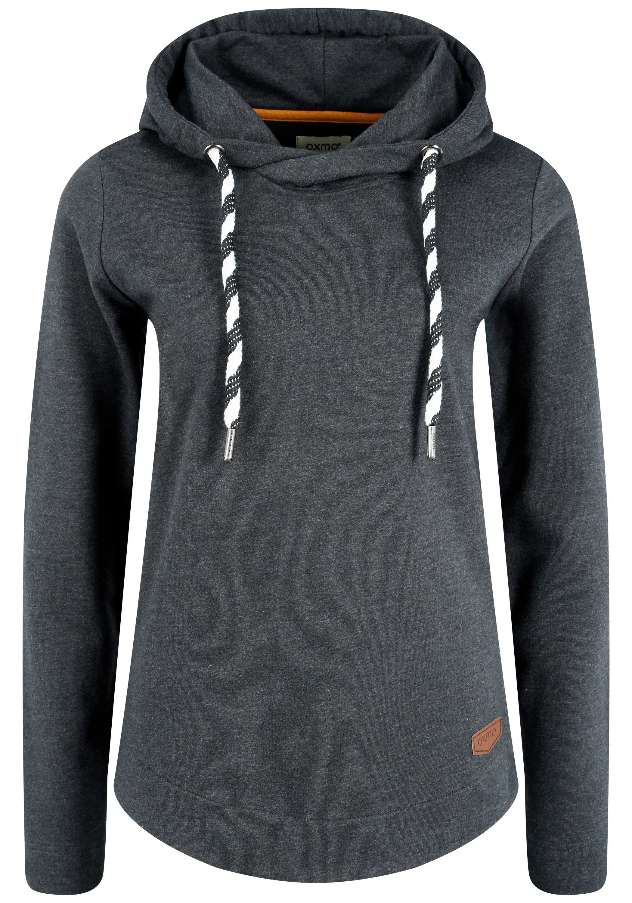 OXMO Hoodie OXWandy Kapuzenpullover mit abgerundetem Saum günstig online kaufen