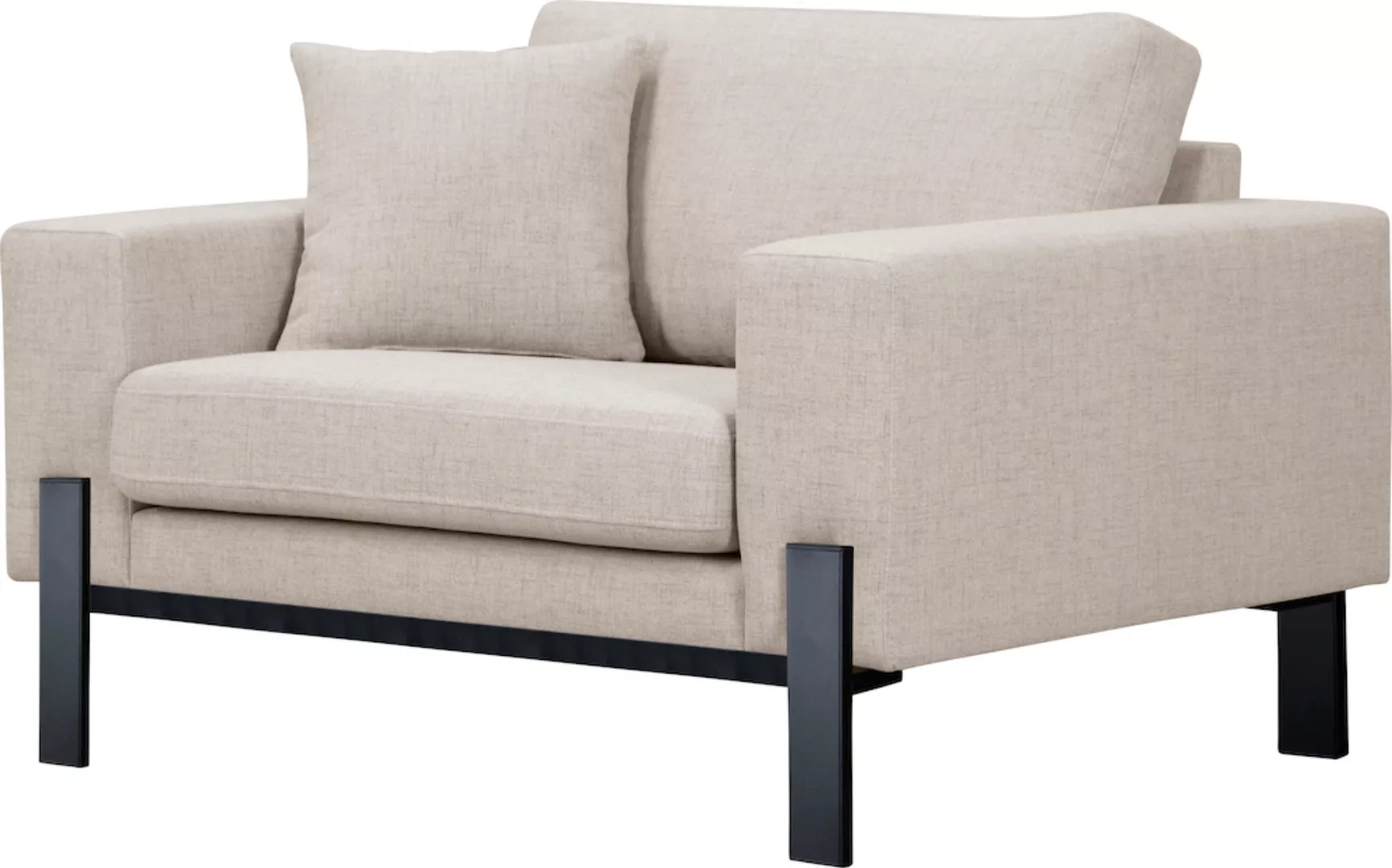 OTTO products Loveseat "Ennis", Verschiedene Bezugsqualitäten: Baumwolle, r günstig online kaufen