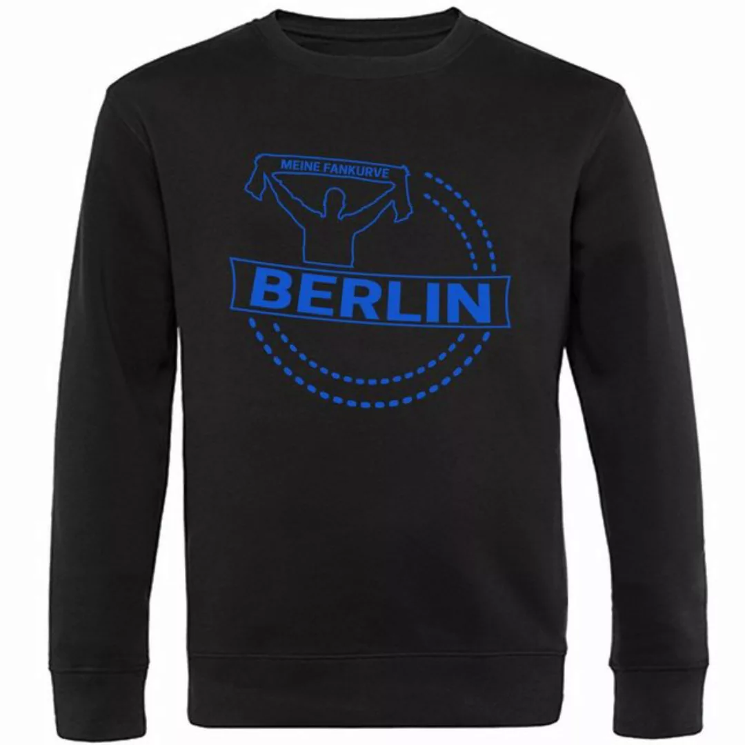 multifanshop Sweatshirt Berlin blau - Meine Fankurve - Pullover günstig online kaufen