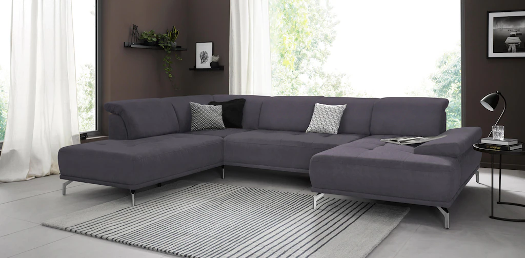 Places of Style Wohnlandschaft "Caluna", Inkl.Sitztiefenverstellung, wahlwe günstig online kaufen