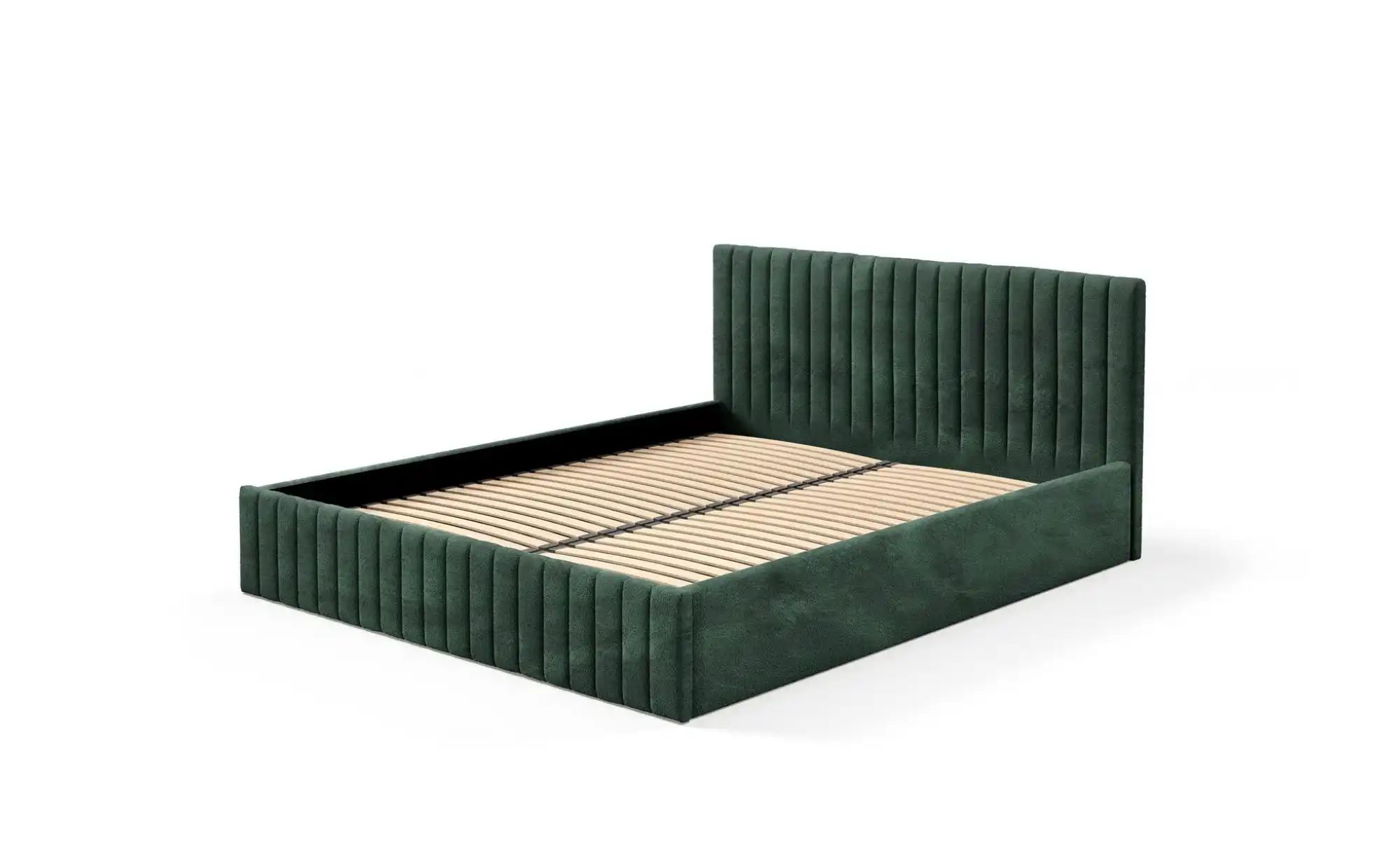 Polsterbett mit Bettkasten Sona ¦ grün ¦ Maße (cm): H: 90 Betten > Polsterb günstig online kaufen