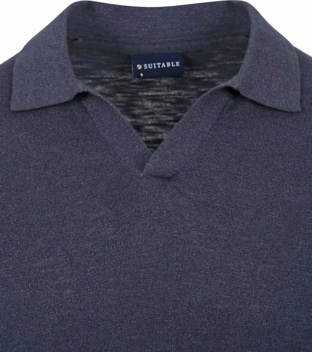 Suitable Poloshirt Riva Leinen Navy - Größe XXL günstig online kaufen