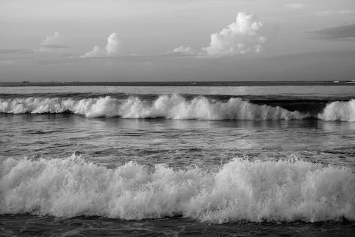 Papermoon Fototapete »Strand Schwarz & Weiß« günstig online kaufen