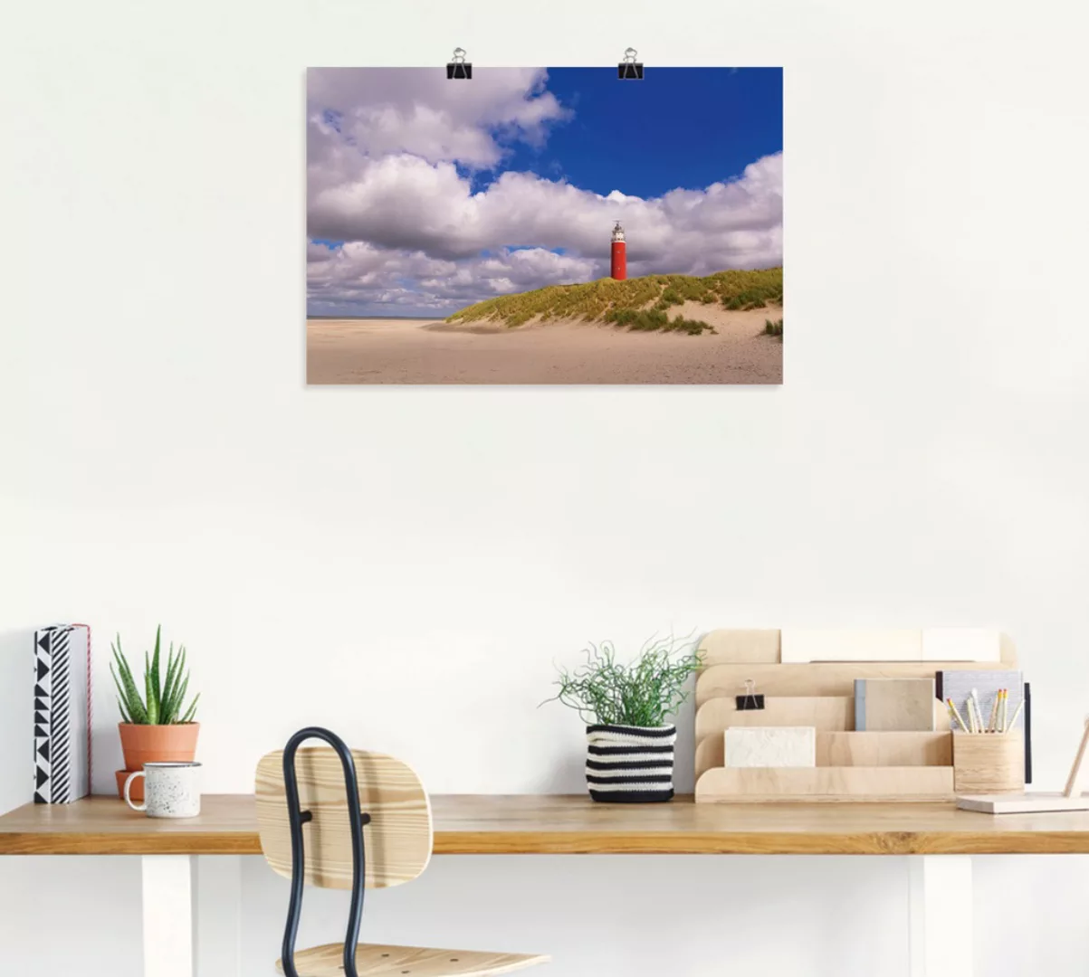 Artland Wandbild "Wolkenimpression am Leuchtturm", Küste, (1 St.), als Alub günstig online kaufen
