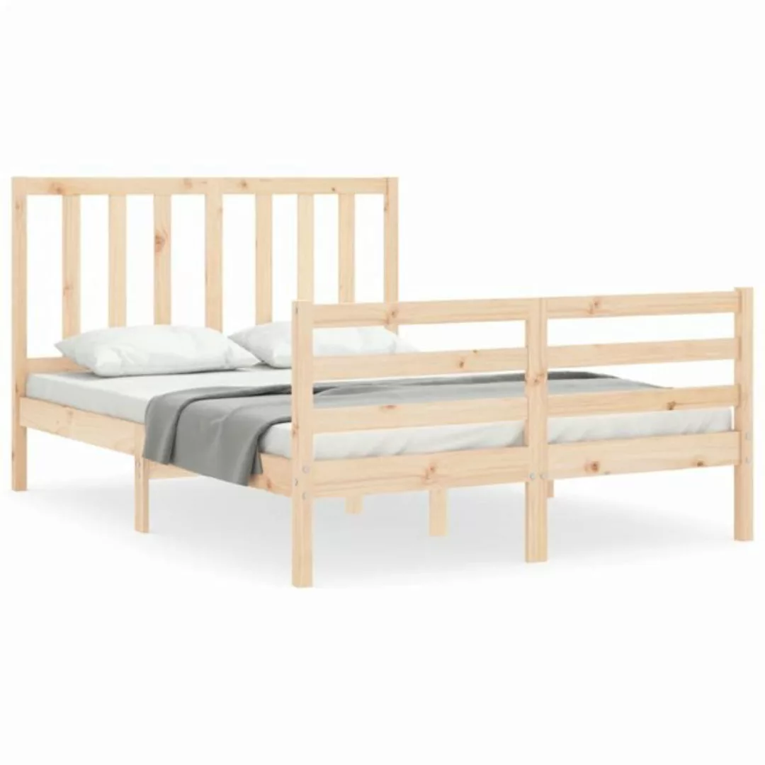 vidaXL Bett Massivholzbett ohne Matratze 120x200 cm Kiefernholz günstig online kaufen