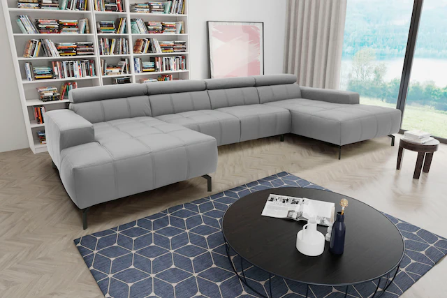 DOMO collection Wohnlandschaft "Cunelli tolle Sitznähte als Designelement, günstig online kaufen