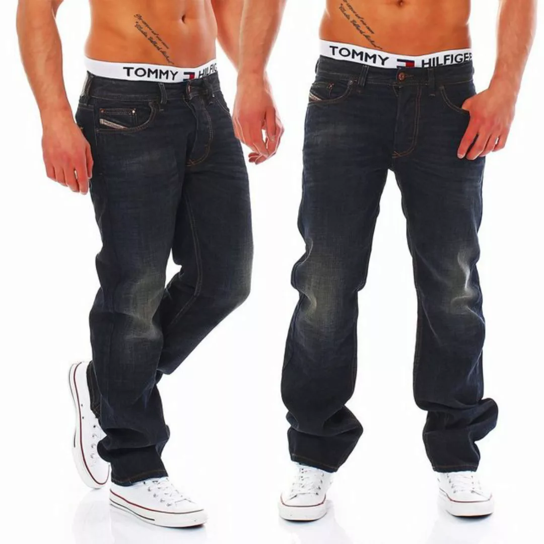 Diesel Gerade Jeans Diesel Herren Jeans Larkee 0835H 5-Pocke-Style günstig online kaufen