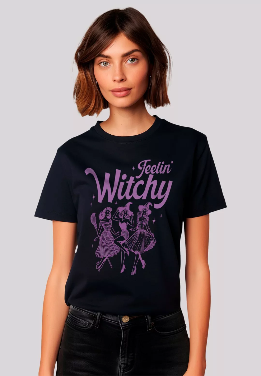 F4NT4STIC T-Shirt "Halloween Witch feelin witchy", Premium Qualität, Hallow günstig online kaufen