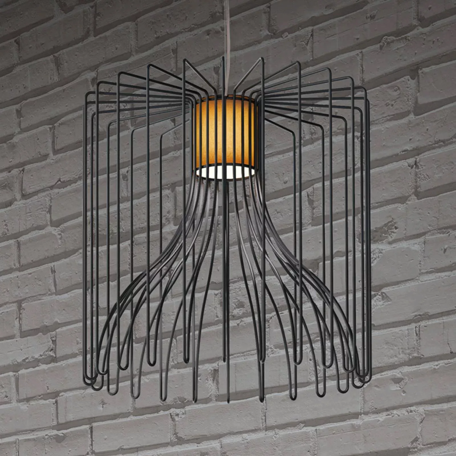 Modo Luce Icaro Pendellampe Ø 50 cm schwarz günstig online kaufen