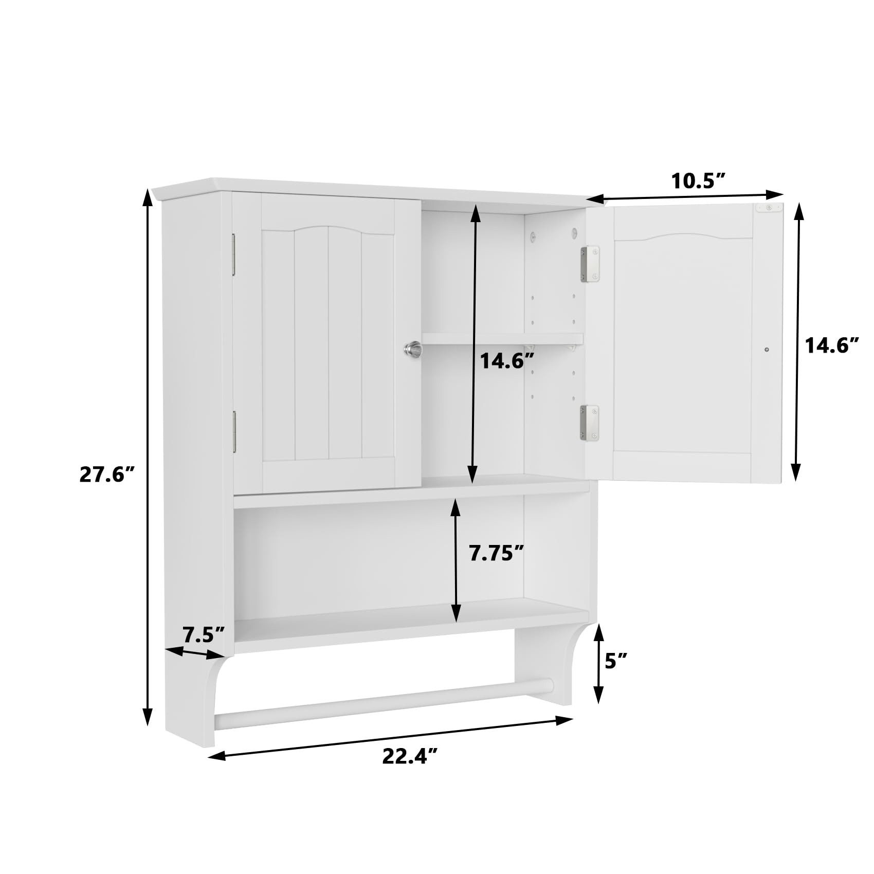 Semiocthome Medizinschrank Wandbadezimmerschrank mit 2 Türen günstig online kaufen