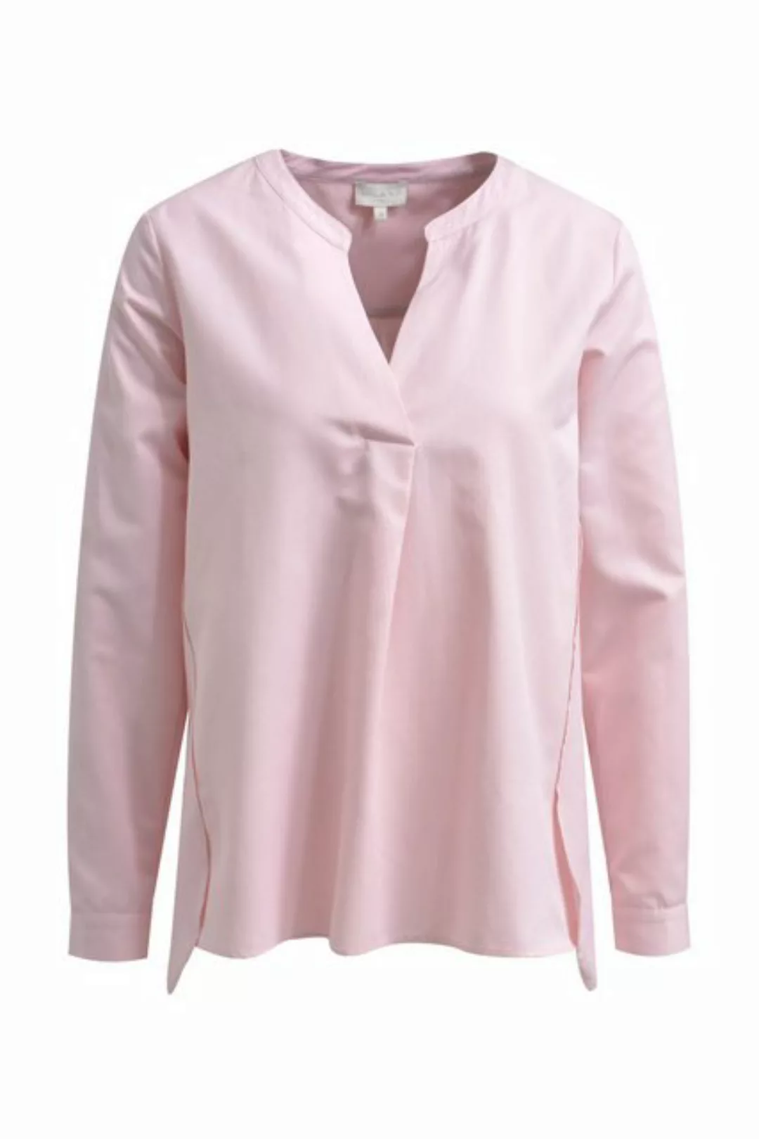 MILANO ZONE Kurzarmbluse Blouse with V-Neck and pleat at cf günstig online kaufen