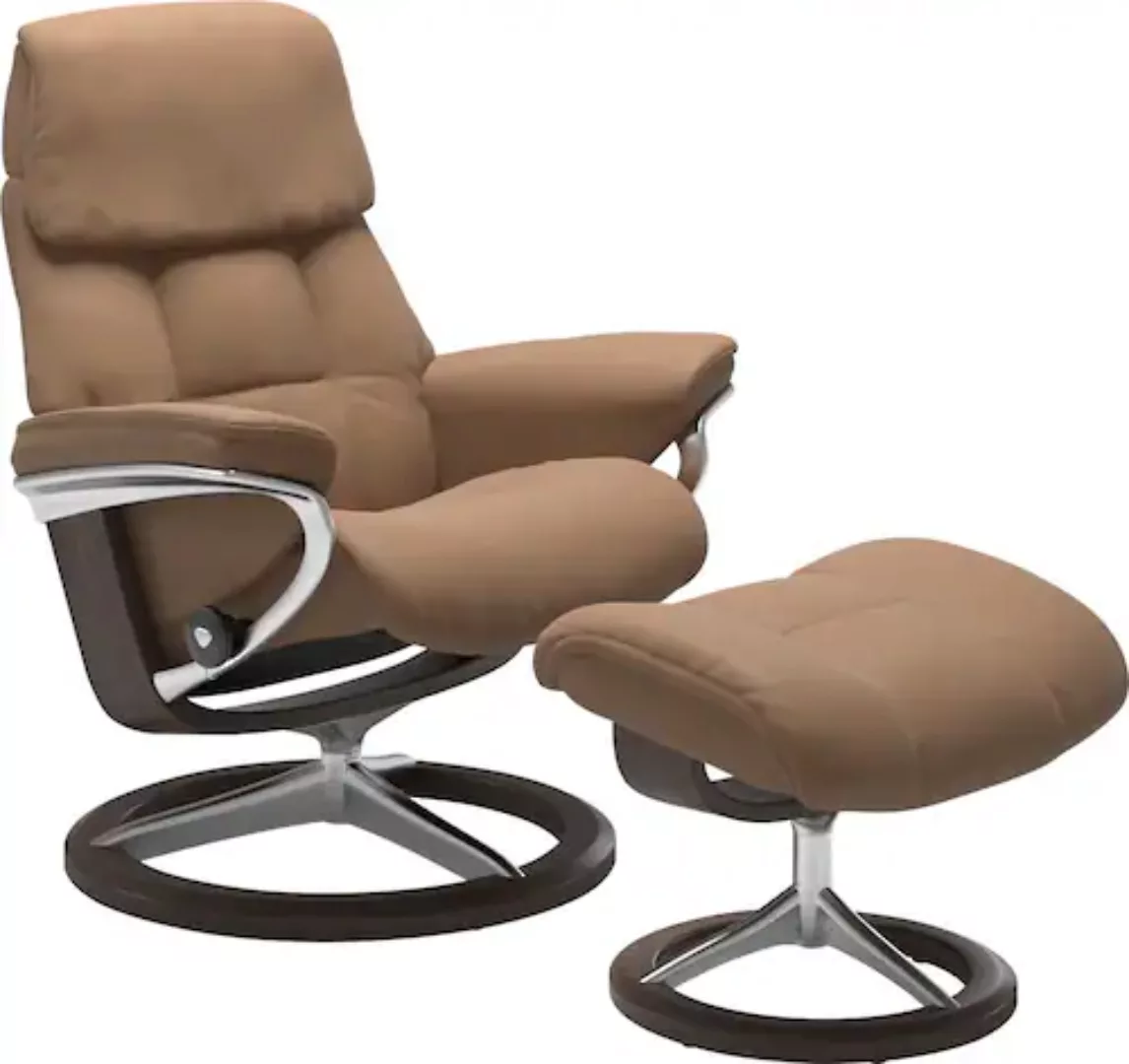 Stressless® Hocker »Ruby«, mit Signature Base, Gestell Eiche, Wenge, Braun günstig online kaufen