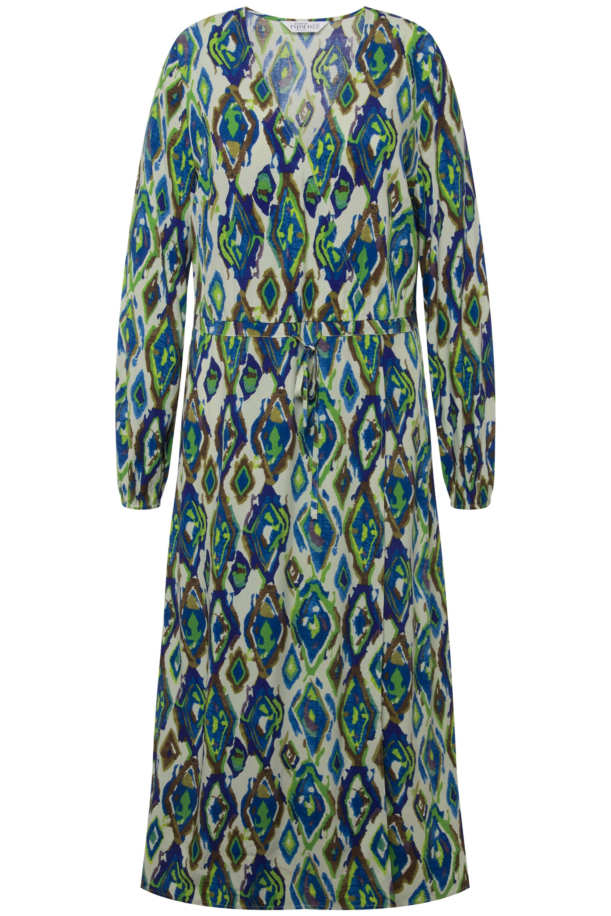Studio Untold Maxikleid Maxikleid A-Line Rauten-Print günstig online kaufen