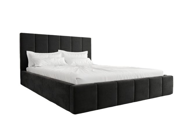 Xlmoebel Bett Luxuriöses Samttextil-Doppelbett Schlafzimmer-Design 160x200c günstig online kaufen