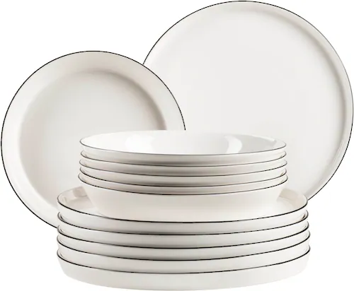 MÄSER Tafelservice »SITA, aus Porzellan«, (Set, 12 tlg.), Geschirr-Set, Ser günstig online kaufen