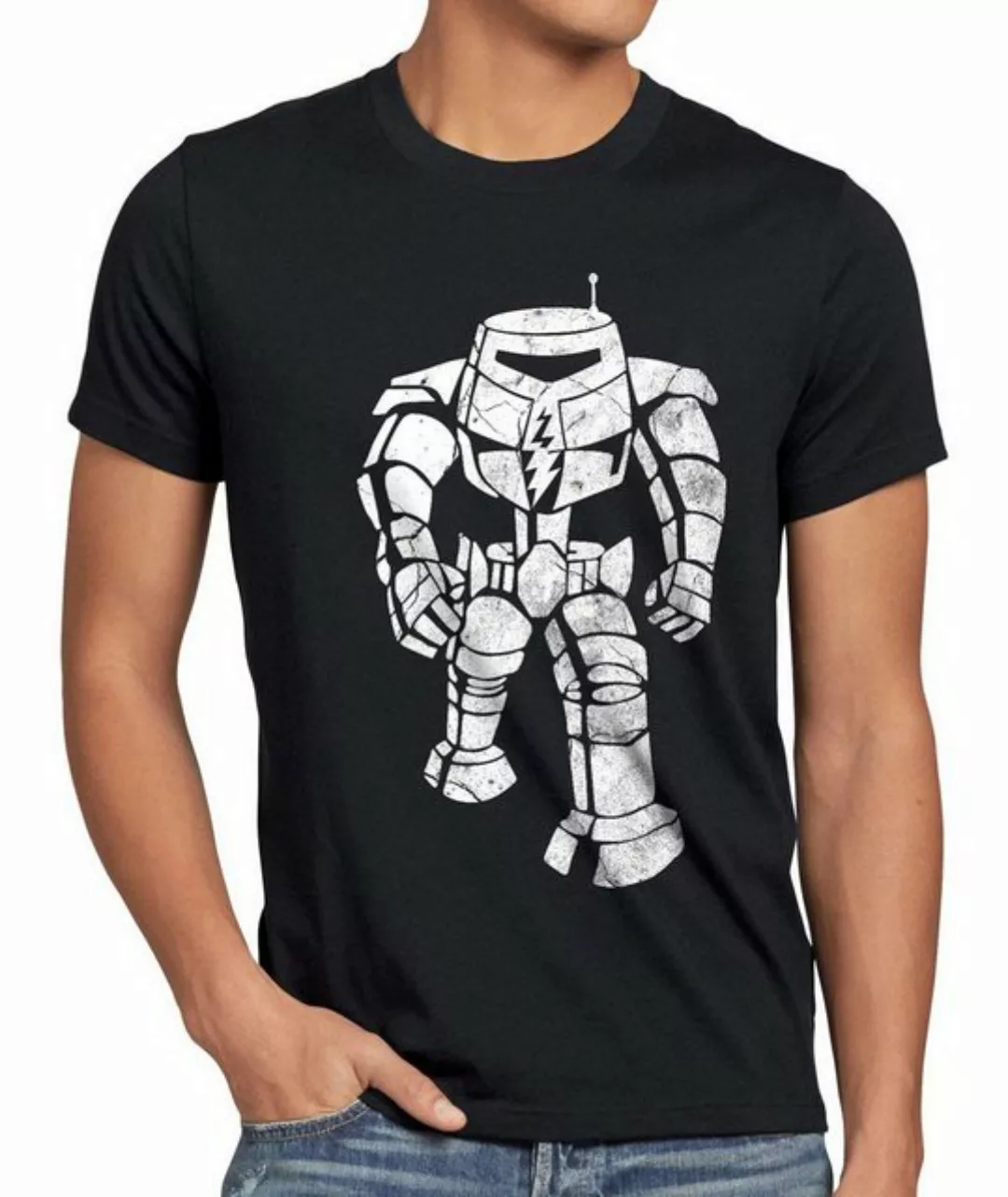 style3 Print-Shirt Herren T-Shirt The Robot Sheldon evolution big Roboter c günstig online kaufen