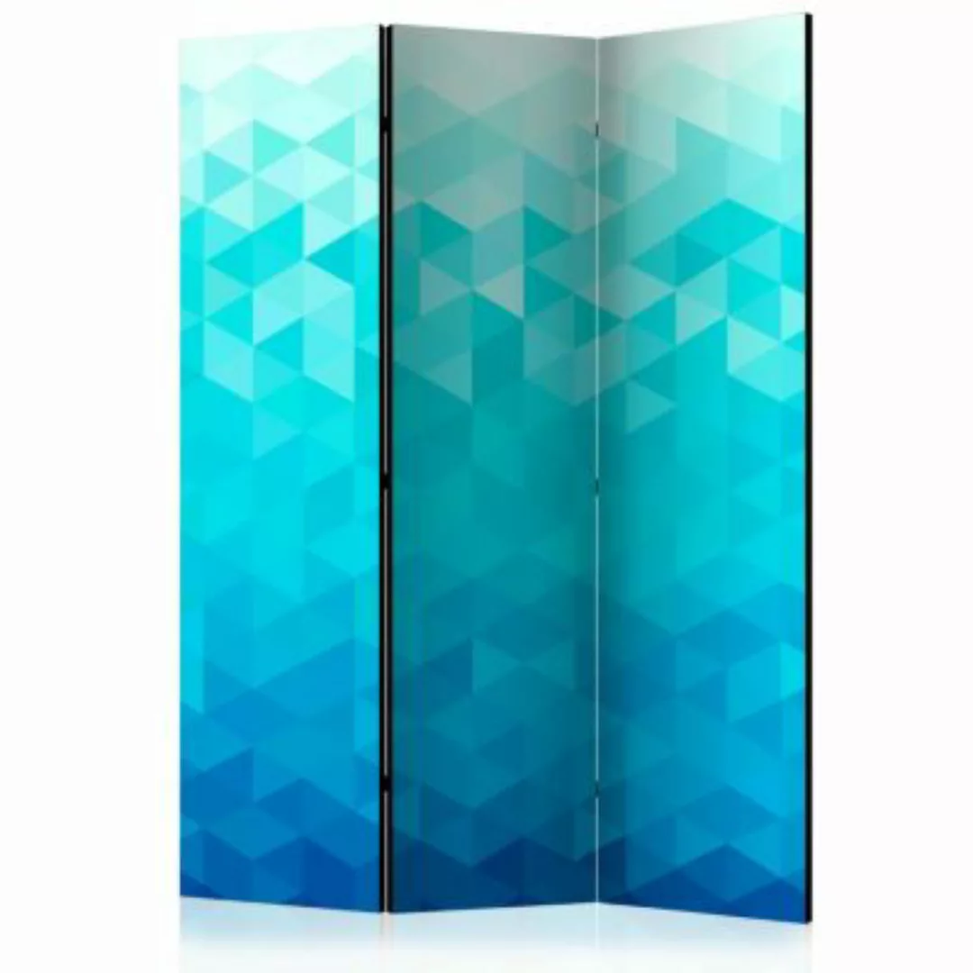 artgeist Paravent Azure pixel [Room Dividers] dunkelblau Gr. 135 x 172 günstig online kaufen