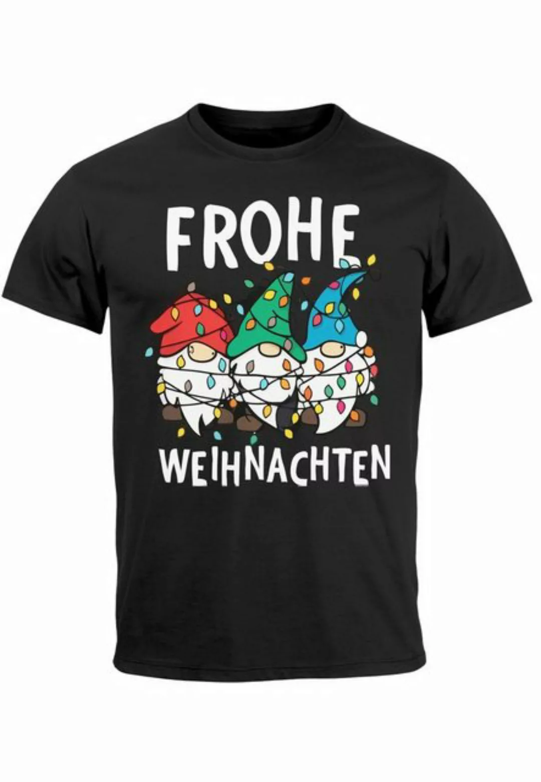 MoonWorks Print-Shirt Herren T-Shirt Frohe Weihnachten Lustig Weihnachtsshi günstig online kaufen