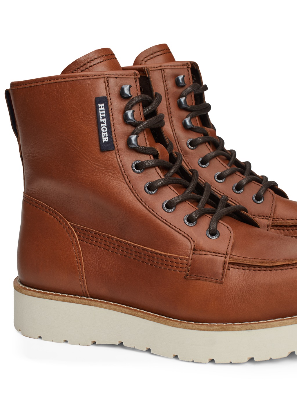 Tommy Hilfiger Schnürboots "TH AMERICAN PREM CHECK LTH BOOT", Plateau, Herb günstig online kaufen