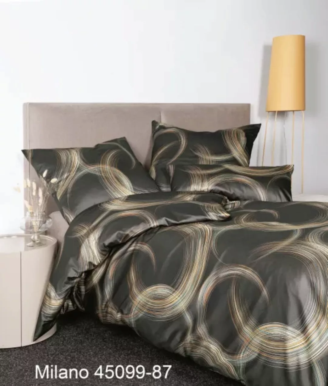 Janine Mako-Satin Bettwäsche MILANO 45099 schokobraun Größe:  40x80 cm günstig online kaufen