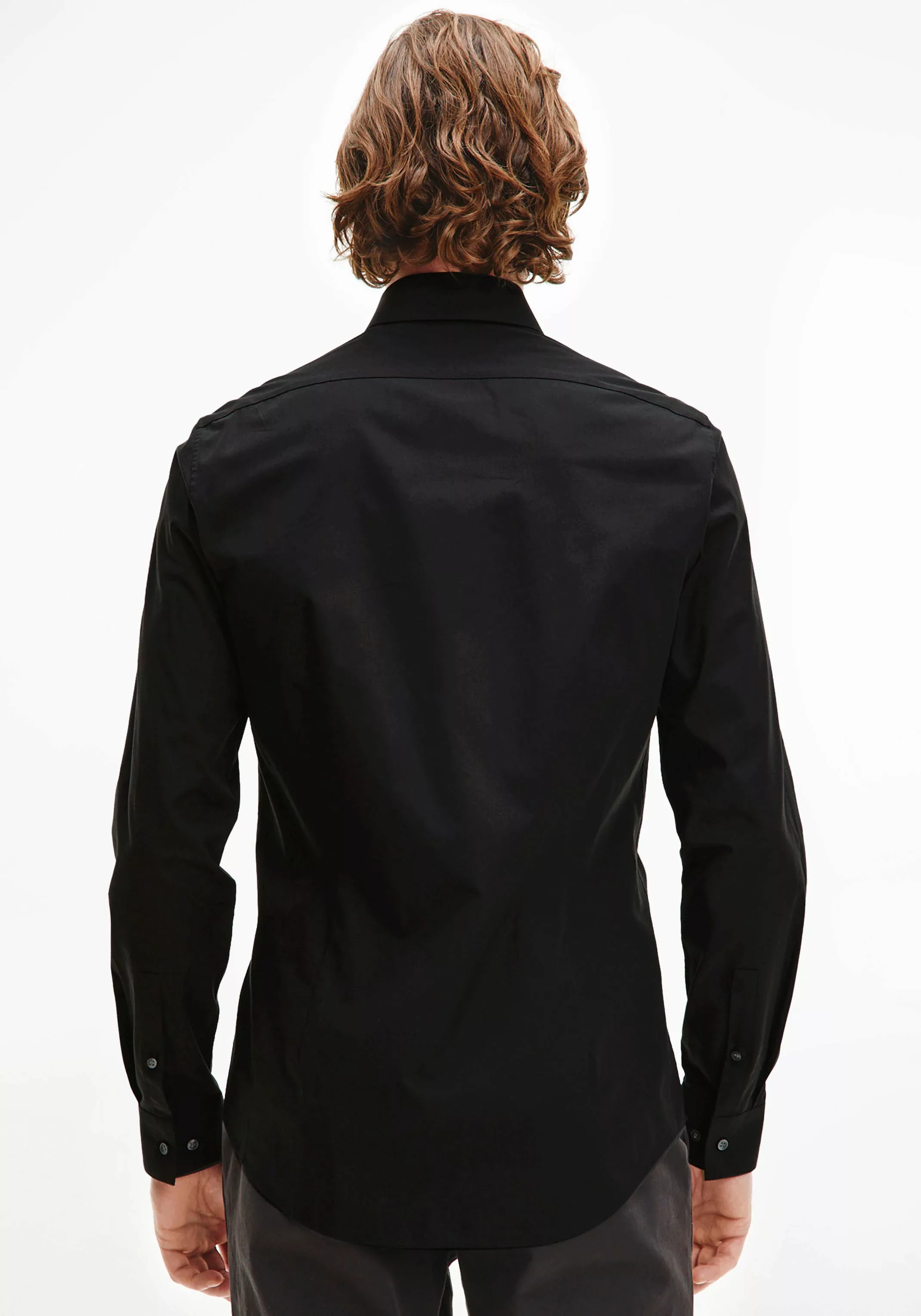 Calvin Klein Businesshemd "POPLIN STRETCH SLIM SHIRT", mit Kentkragen günstig online kaufen