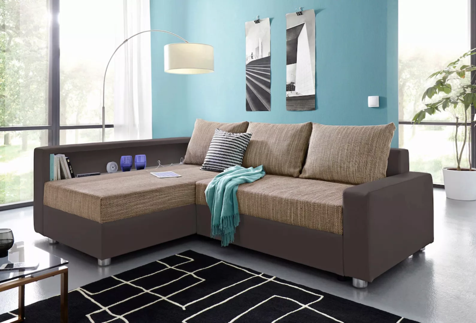 COLLECTION AB Ecksofa "Relax L-Form", inklusive Bettfunktion, Federkern, wa günstig online kaufen